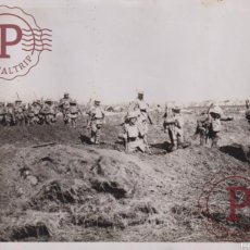 Militaria: ¡ BRITISH TROOPS TO FRONT. WWI INFANTERY 21*16CM WESTERN FRONT GUERRE WW1