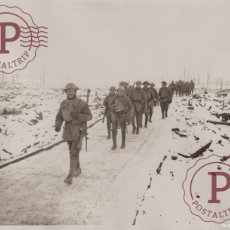 Militaria: MANCHESTER BATTALION COMING OUT OF THE LINE AT YPRES, DECEMBER 1917 IEPER 21*16CM WESTERN FRONT G