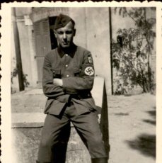 Militaria: FOTOGRAFIA ORIGINAL - SOLDADO RAD CON BRAZALETE NAZI - III REICH - ADOLF HITLER