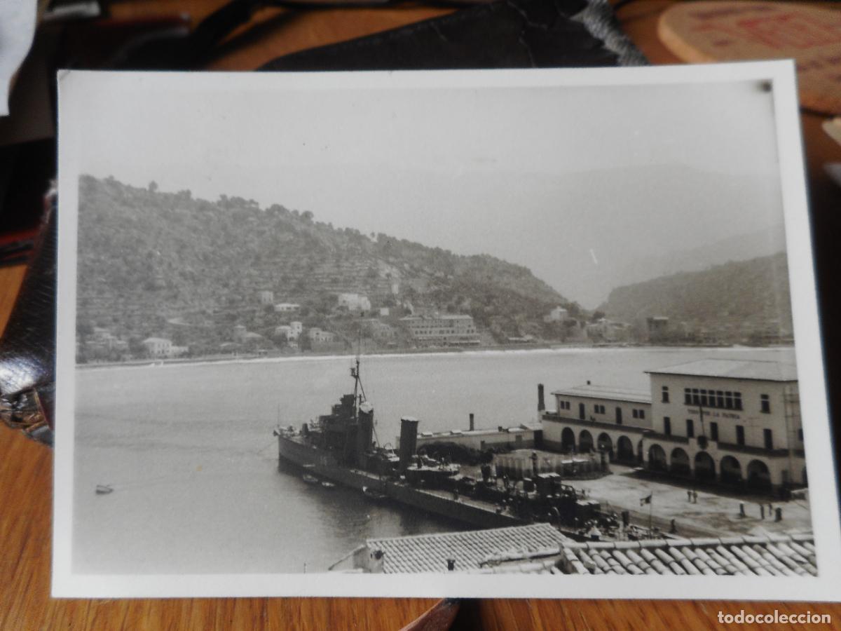 Militaria: ANTIGUA FOTOGRAFIA BARCO MILITAR? SOLLER MALLORCA A&Ntilde;OS 50.60