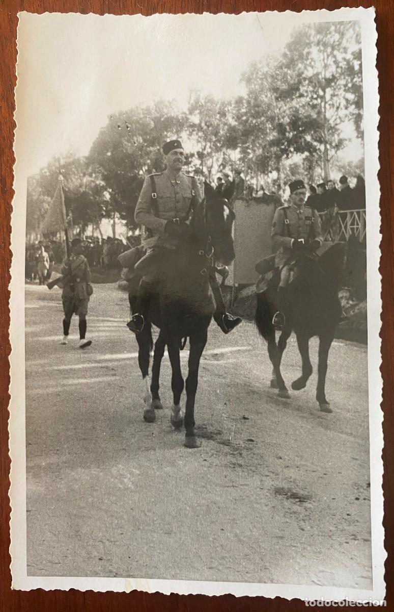 Militaria: FOTOGRAFIA DE REGULARES, TETUAN 1942 OFICIALES A CABALLO, PROTECTORADO ESPA&Ntilde;OL EN MARRUECOS, FOTOGRA
