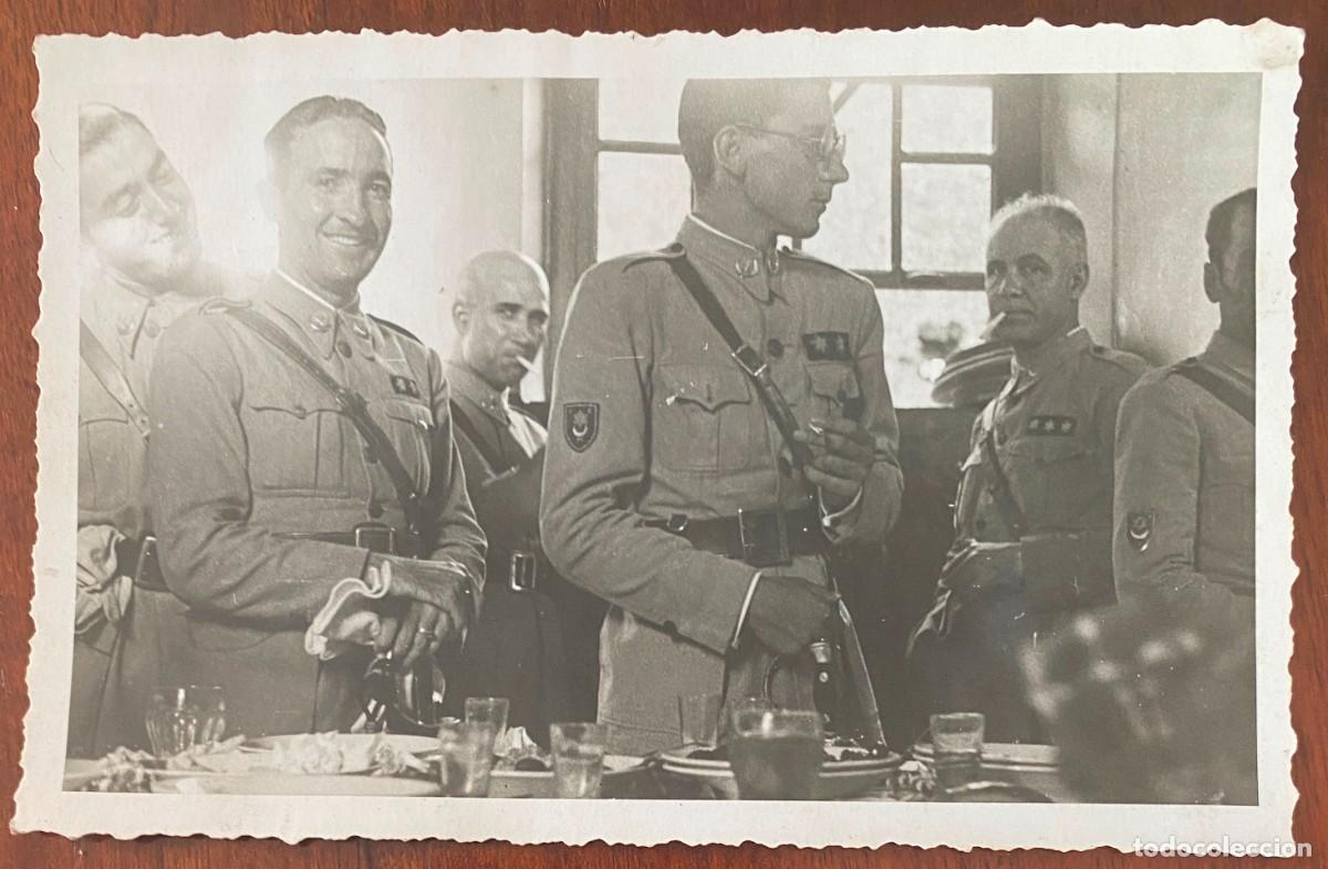 Militaria: FOTOGRAFIA DE REGULARES, TETUAN 1941 OFICIALES , PROTECTORADO ESPA&Ntilde;OL EN MARRUECOS, TAMA&Ntilde;O POSTAL,