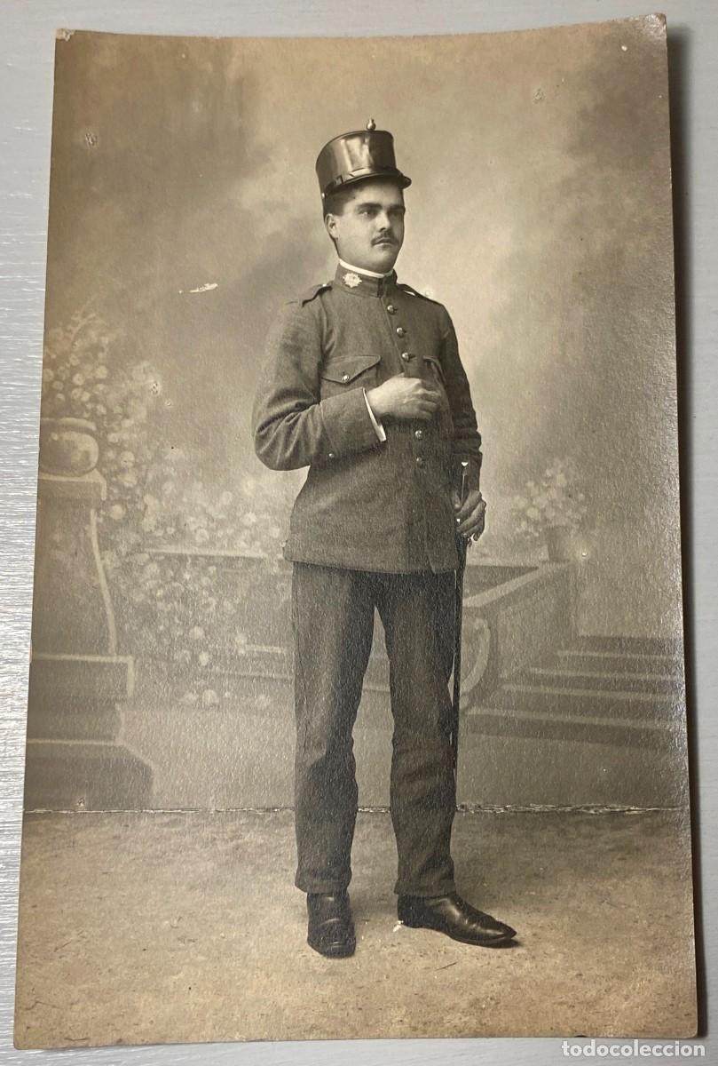 Militaria: FOTOGRAFIA, CARABINERO, EPOCA DE ALFONSO XIII APROXIMADAMENTE 1915, TAMA&Ntilde;O POSTAL