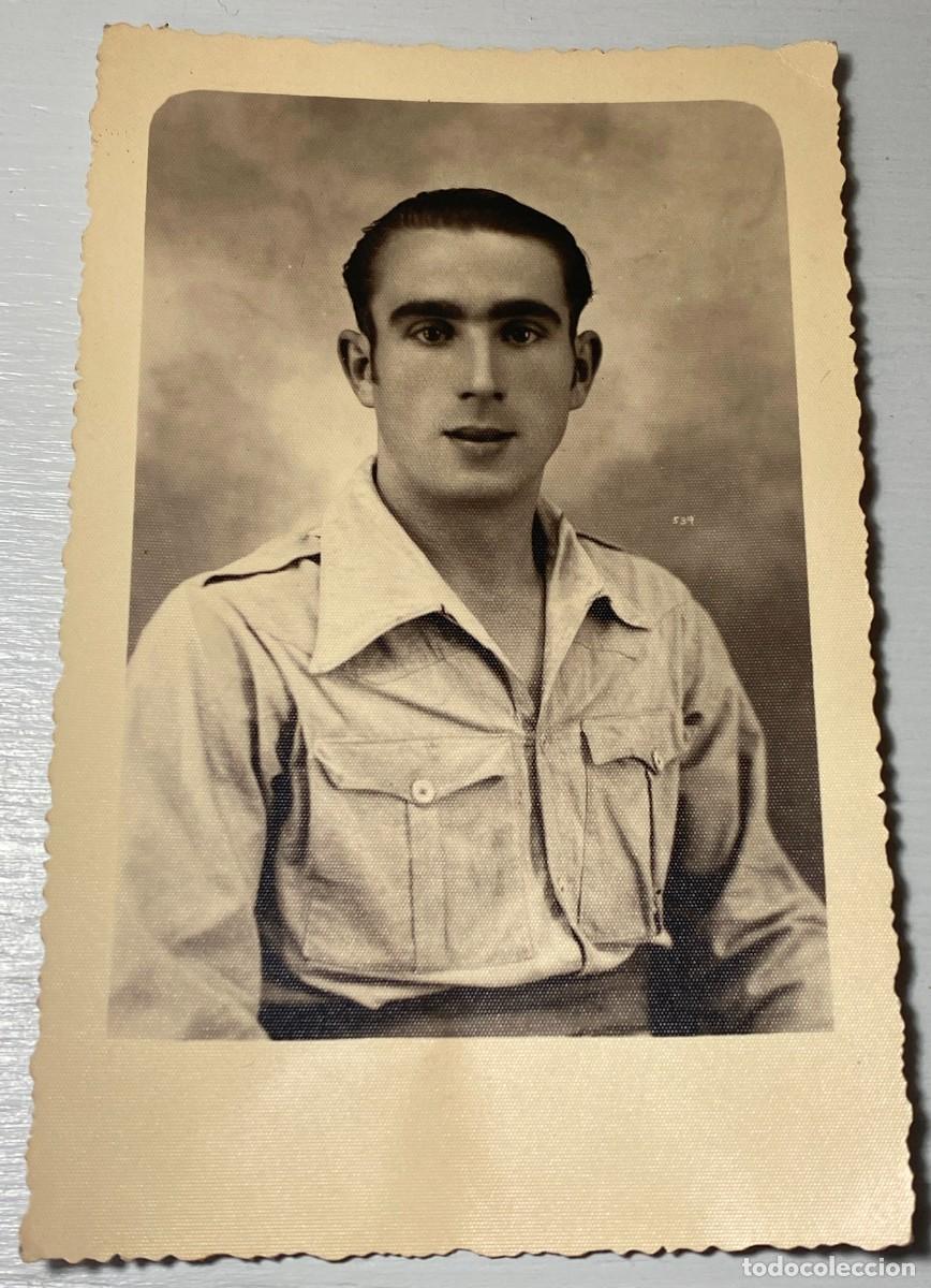 Militaria: FOTOGRAFIA DE REGULAR, EPOCA GUERRA CIVIL, FECHADA EL 27 DE JULIO DE 1939, TAMA&Ntilde;O POSTAL. DEDICADA Y