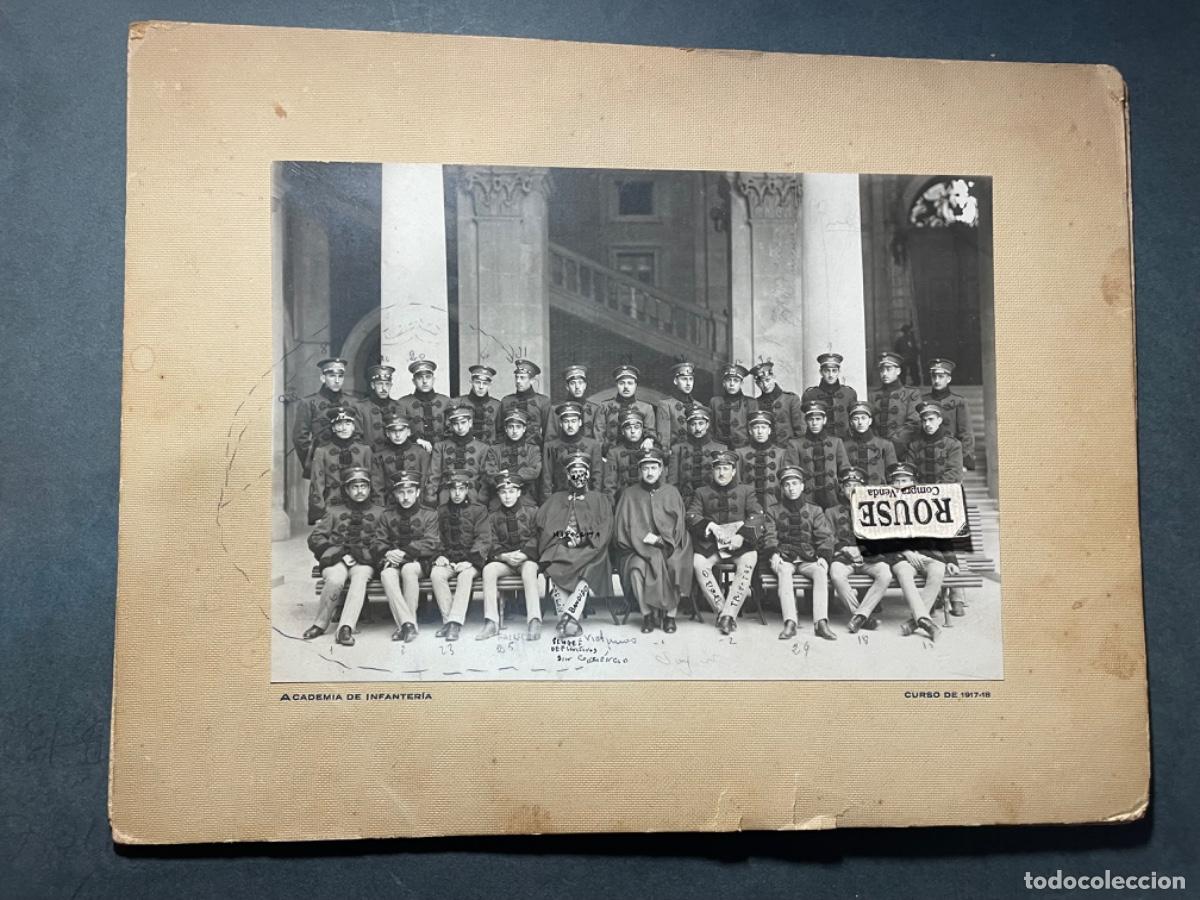 Military Antiques: MILITAR - ANTIGUA FOTOGRAFIA PERIODO ALFONSO XIII - ACADEMIA DE INFANTERIA CURSO 1917-18