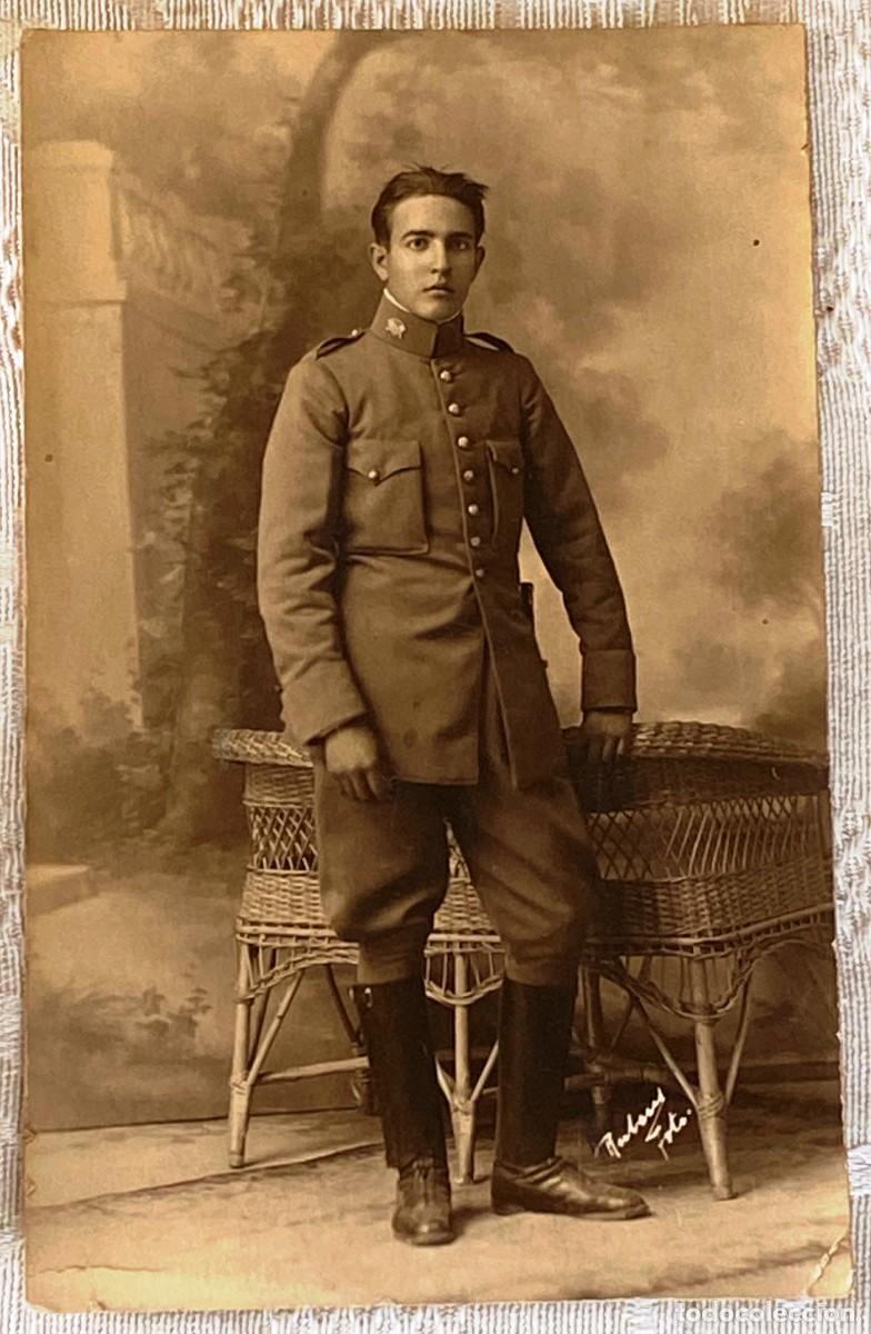 Military Antiques: FOTOGRAFIA DE CARABINERO, EPOCA DE ALFONSO XIII, TAMA&Ntilde;O POSTAL