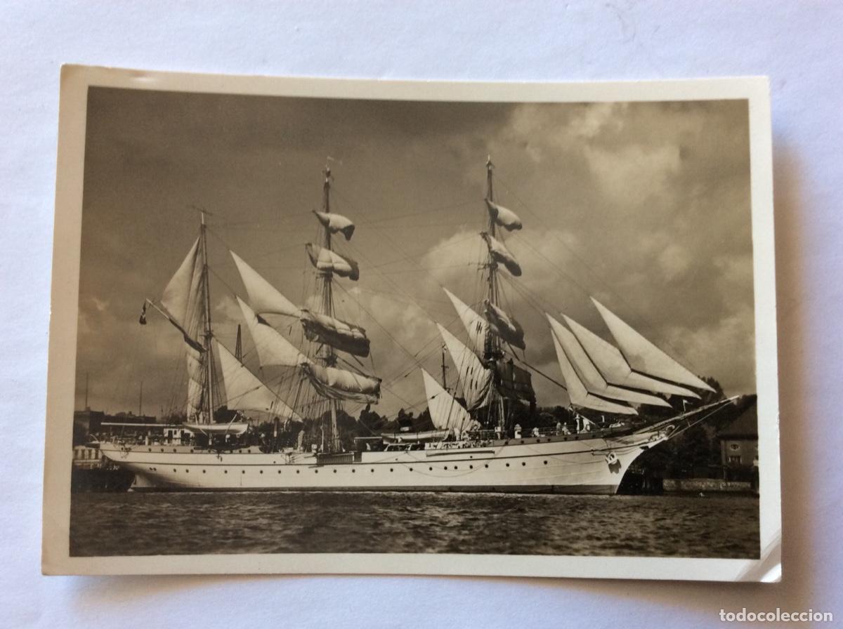 Military Antiques: POSTAL FOTOGR&Aacute;FICA BARCO BUQUE ESCUELA ALEMAN SCHULSCHIFF GORCH FOCK ALEMANIA