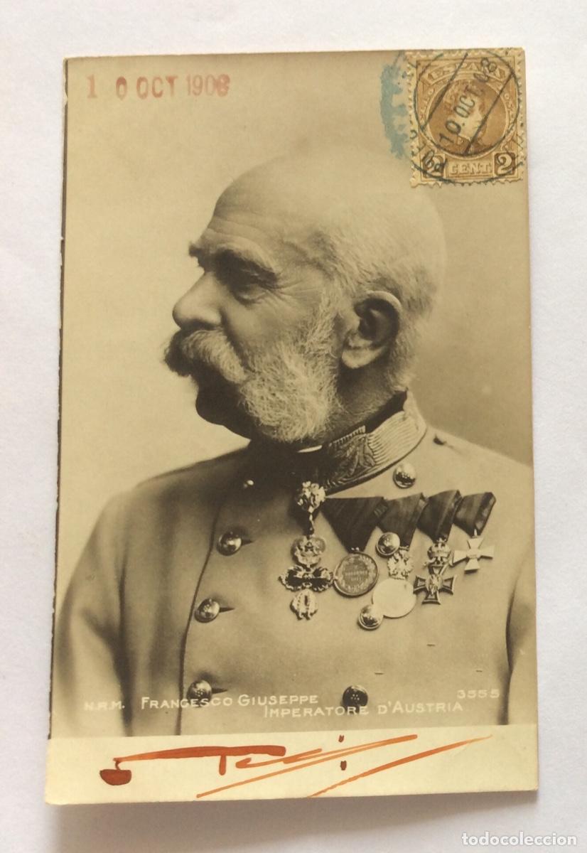 Militaria: POSTAL FOTOGR&Aacute;FICA N.R.M. 3555 EMPERADOR KAISER FRANCISCO JOS&Eacute; DE AUSTRIA ALEMANIA HUNGR&Iacute;A
