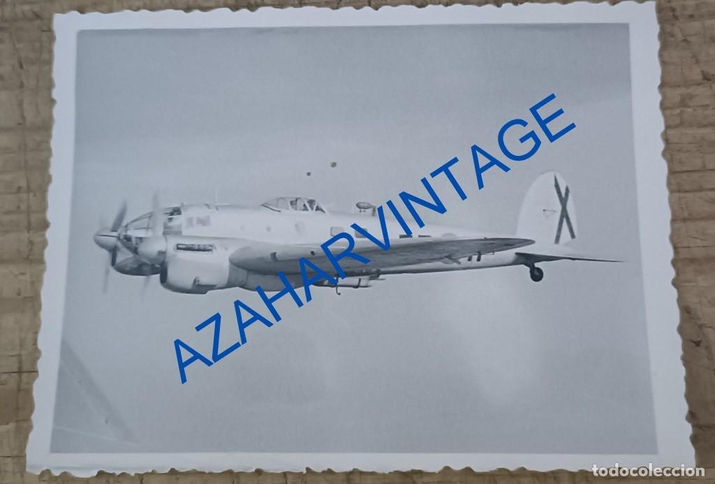 Militaria: AVIACION, ANTIGUA FOTOGRAFIA AVION MILITAR, 98X74MM