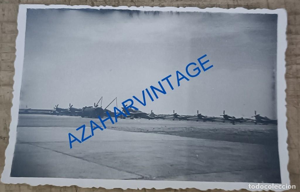 Militaria: AVIACION, ANTIGUA FOTOGRAFIA BASE AEREA, 88X60MM