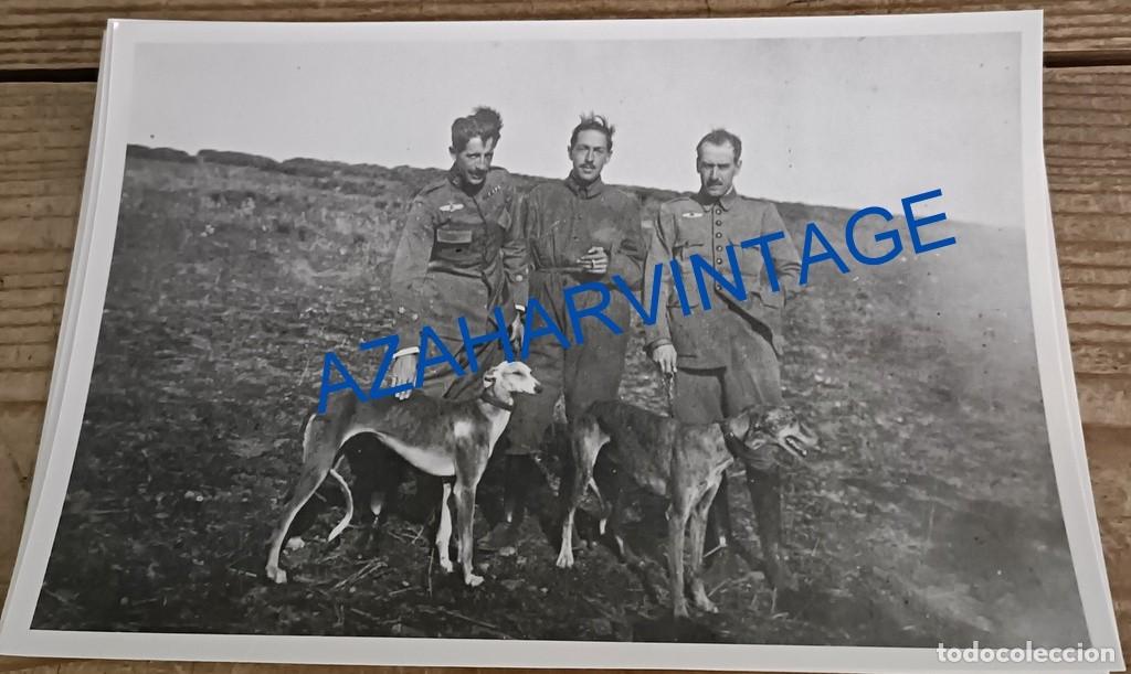 Militaria: AVIACION, ANTIGUA FOTOGRAFIA OFICIALES, SACADA DEL CLICHE ORIGINAL, 17X11 CMS