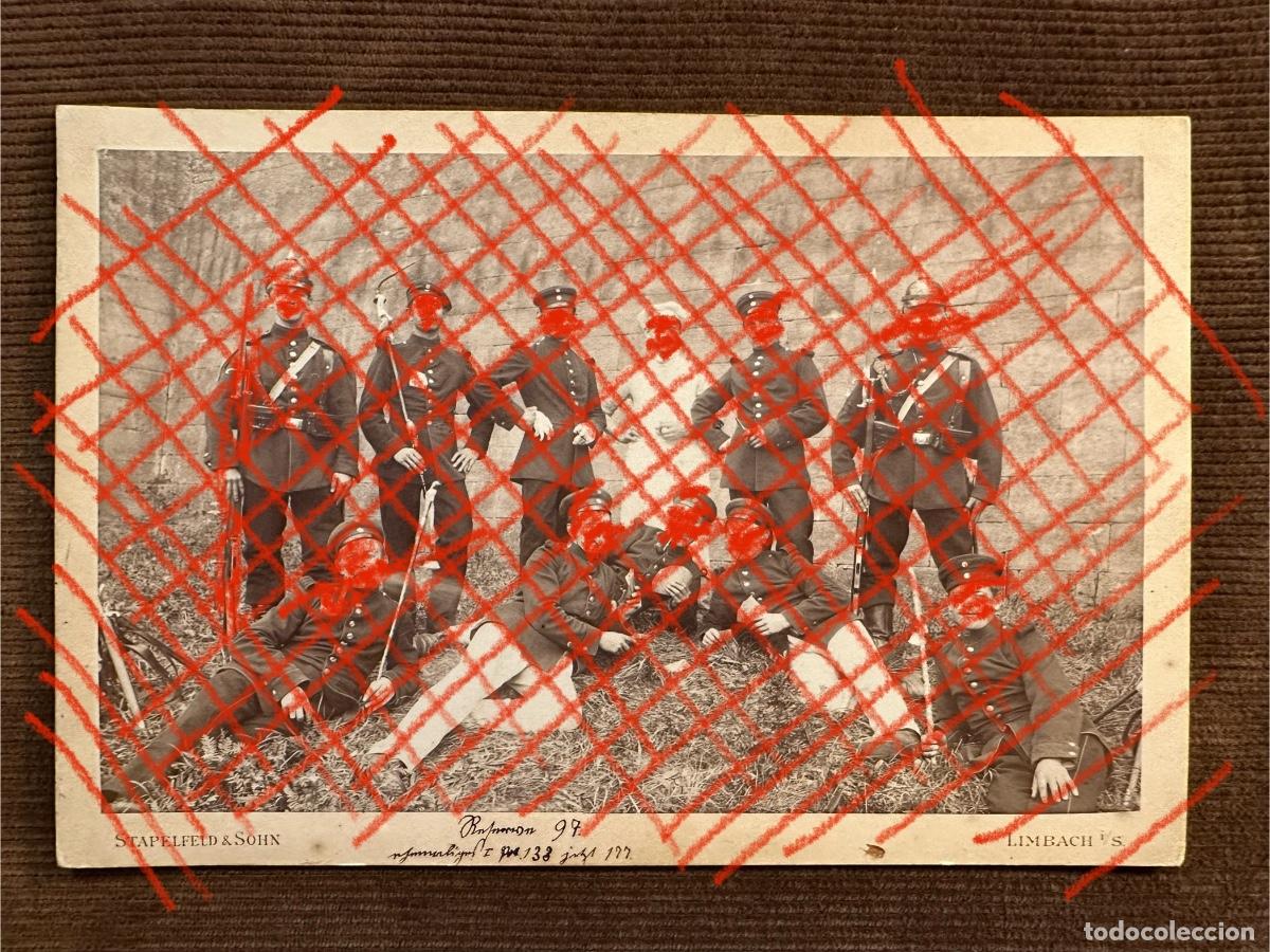 Militaria: Fotograf&iacute;a soldados Prusianos 1889
