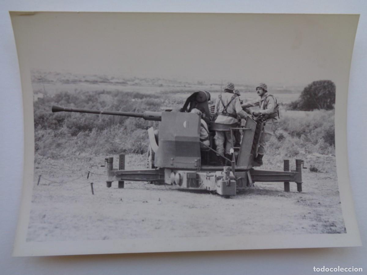 Military Antiques: FOTO DE MILITAR DE ARTILLERIA CON CA&Ntilde;ON ANTIAEREO