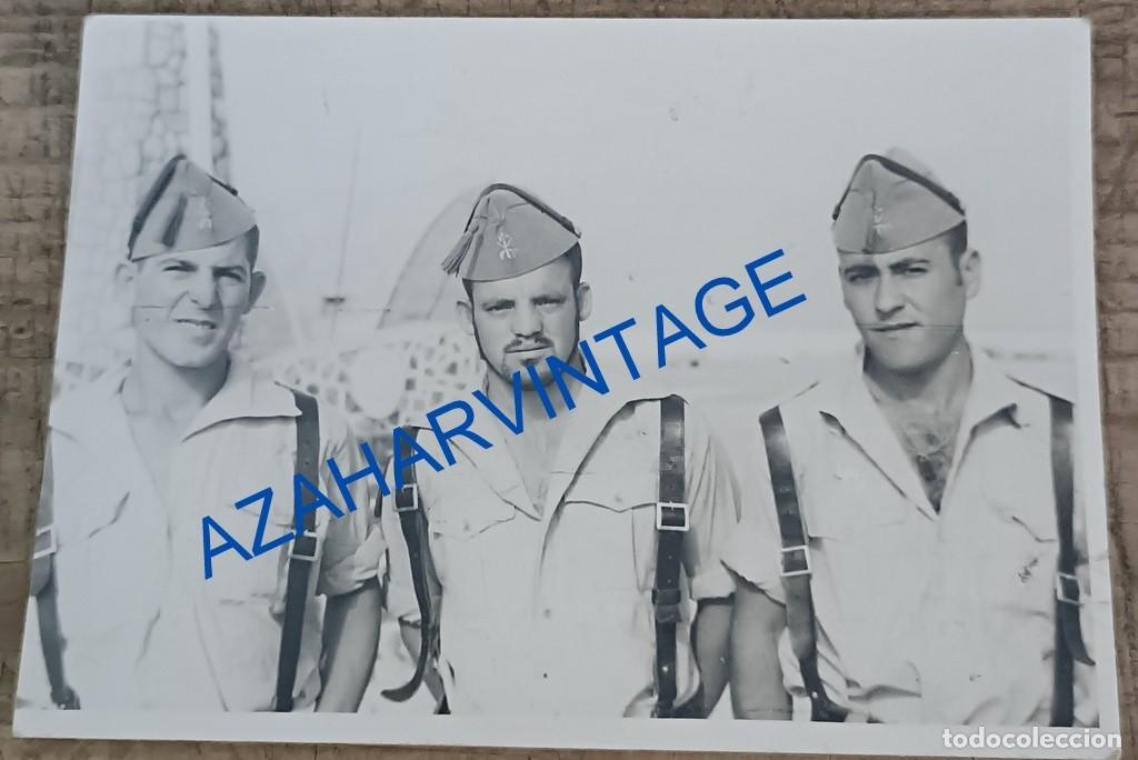 Military Antiques: ANTIGUA FOTOGRAFIA, LEGIONARIOS, 105X75MM