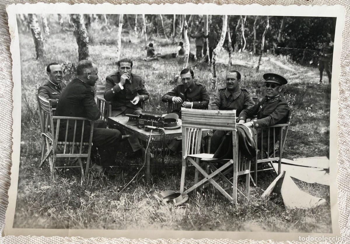 Militaria: ANTIGUA FOTOGRAFIA OFICIALES REPUBLICANOS DE INGENIEROS DEL SERVICIO DE AVIACION, PILOTOS Y OBSERVAD