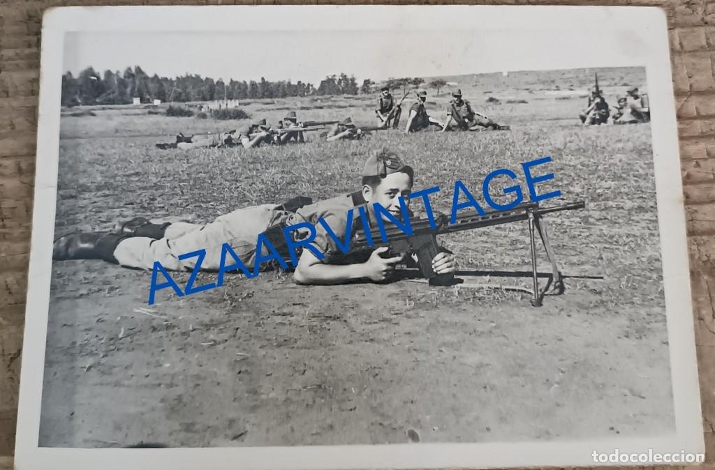 Militaria: ANTIGUA FOTOGRAFIA MILITAR, PRACTICAS DE TIRO, 100X72MM