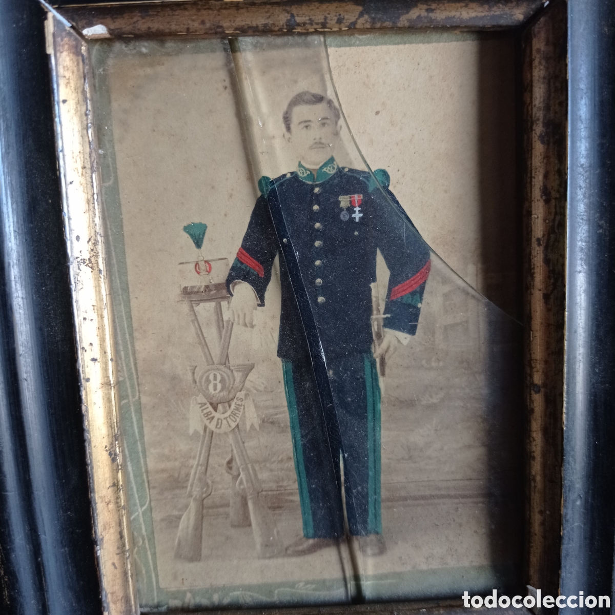 Militaria: Antigua fotografia Cabo Batall&oacute;n Alba de Tormes