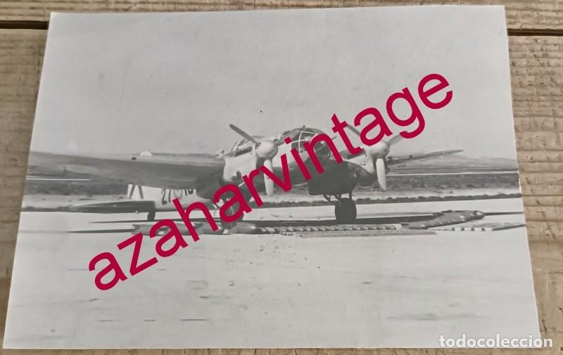 Militaria: AVIACION, ANTIGUA FOTOGRAFIA DE UN BOMBARDERO, 148X108MM