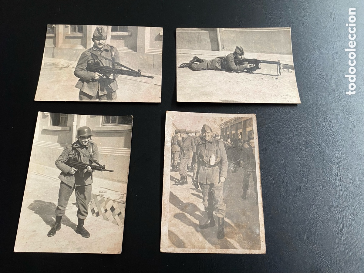 Militaria: LOTE DE FOTOGRAF&Iacute;AS SOLDADO EJ&Eacute;RCITO ESPA&Ntilde;OL CON CETME B. A&Ntilde;OS 50