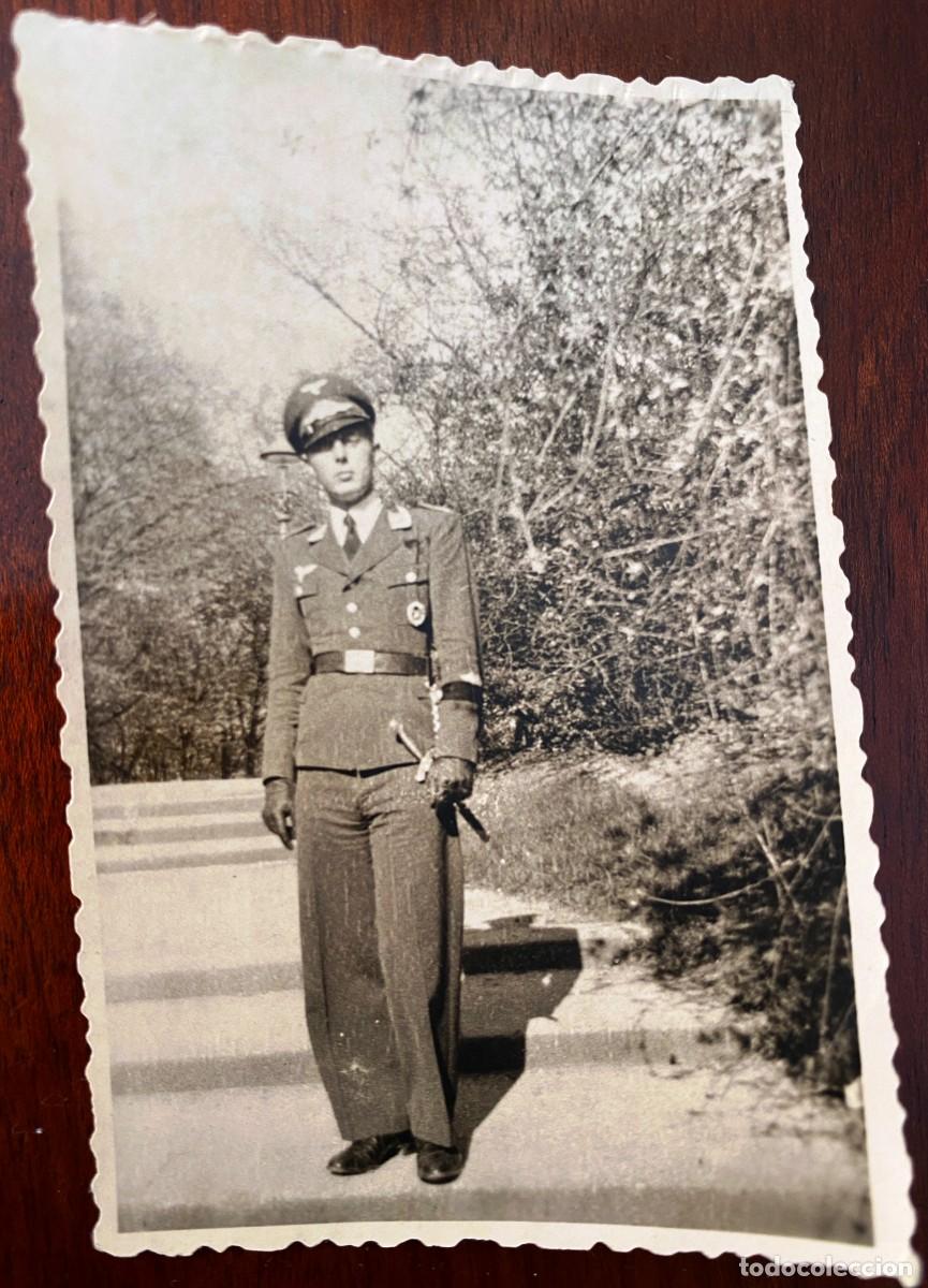 Militaria: ANTIGUA FOTOGRAFIA ALEMANA DE OFICIAL DE La Luftwaffe Arma A&eacute;rea integrante de la Wehrmacht, II GUER