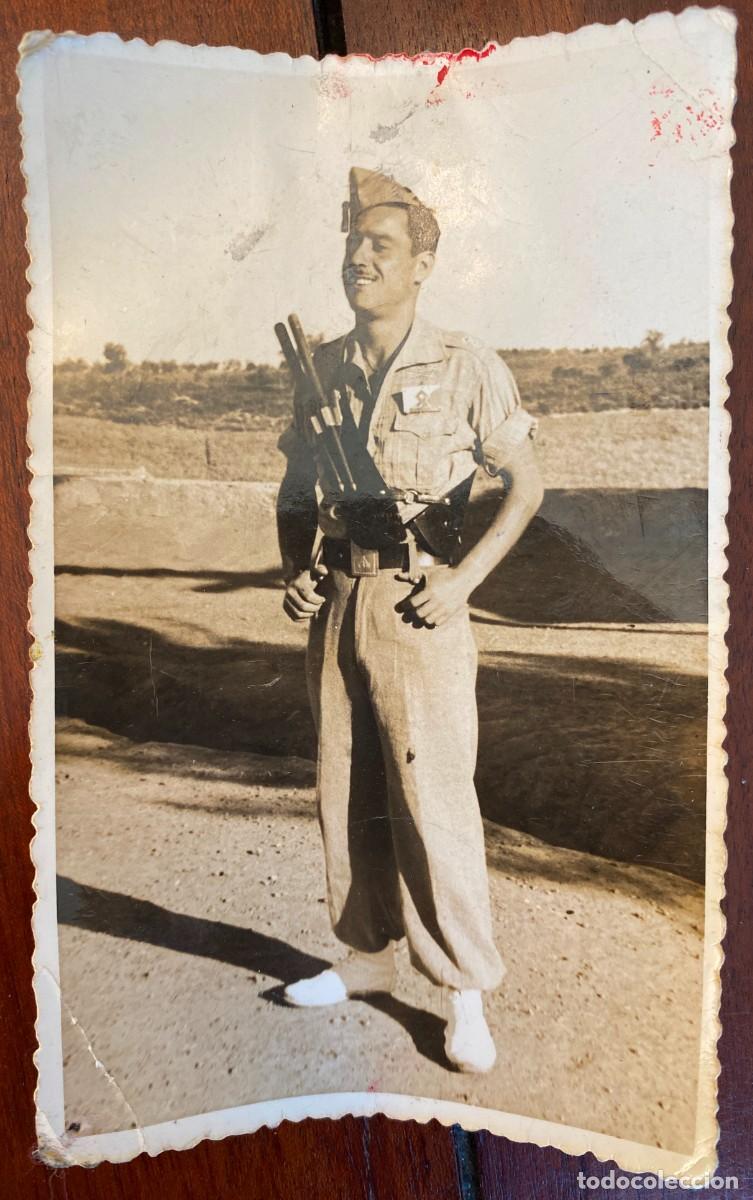 Militaria: FOTOGRAFIA TAMA&Ntilde;O POSTAL DE LEGIONARIO, ESTA ESCRITA TAL COMO PUEDE VERSE EN LAS FOTOS PUESTAS,