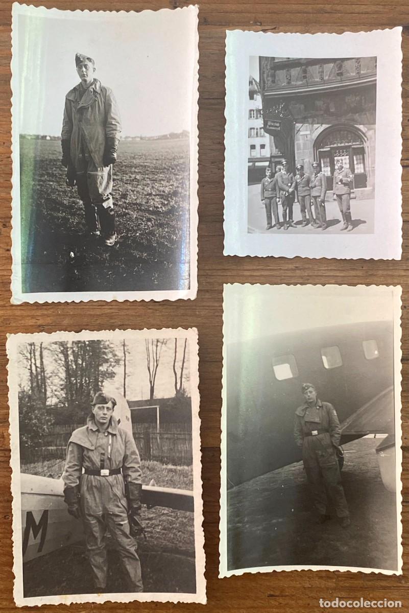 Militaria: ANTIGUO LOTE DE 4 FOTOGRAFIAS ALEMANAS DE La Luftwaffe Arma A&eacute;rea integrante de la Wehrmacht, II GUE