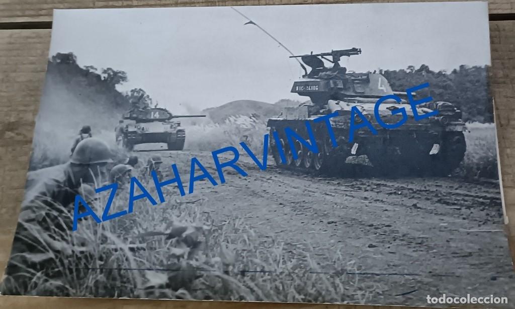 Military Antiques: NORTE DE VIETNAM, 1953, PRIMERA GUERRA INDOCHINA, CARROS DE COMBATE, 165X110MM