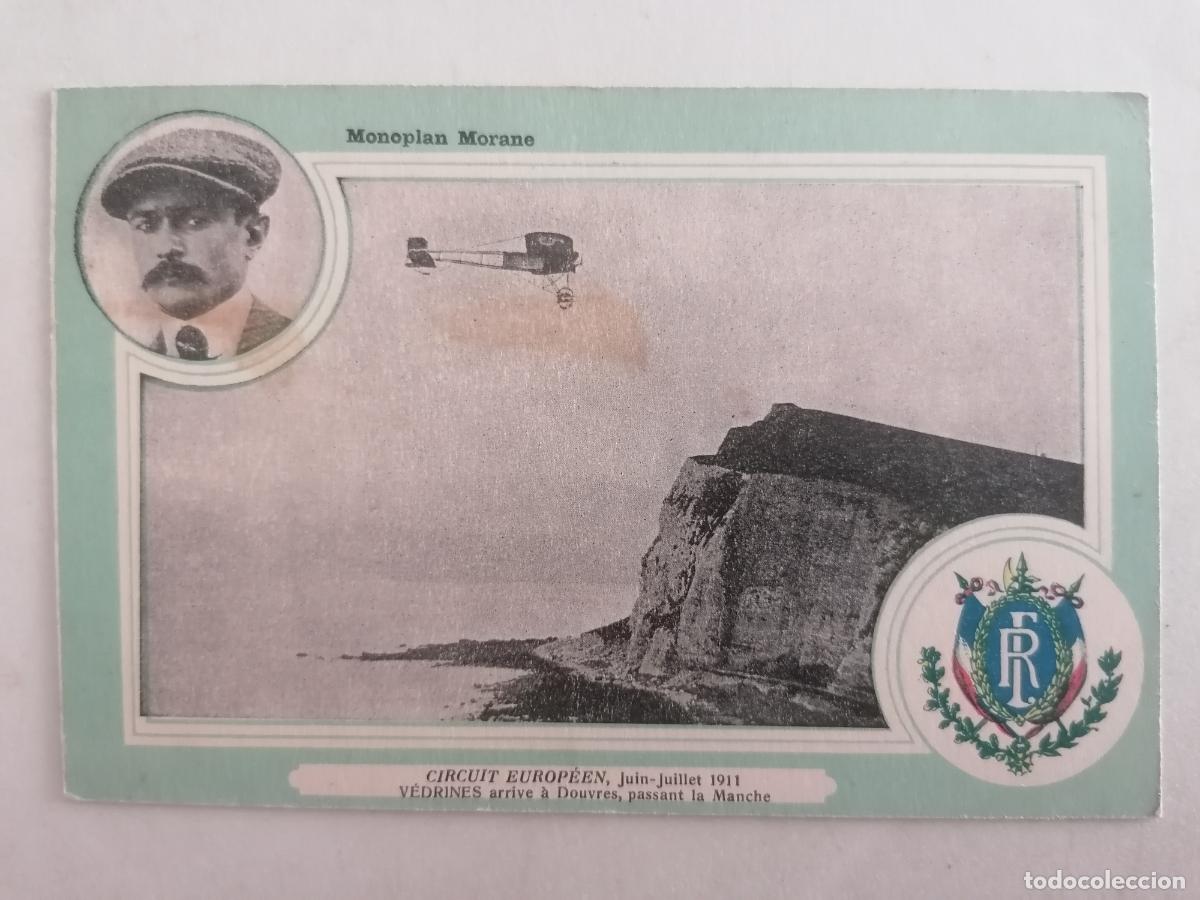 Militaria: POSTAL MILITAR, MONOPLAN MORANE, CIRCUIT EUROPEEN JUNIO-JULIO 1911, MEDIDAS 13,5 X 9 CM