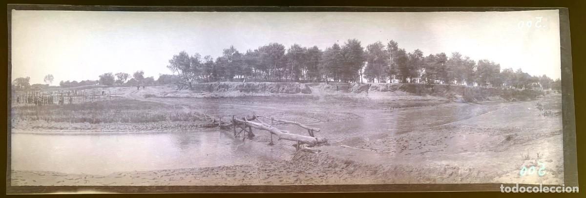 Militaria: Historica fotograf&iacute;a en negativo de la guerra ruso-japonesa 1904 1905, Manchuria, antigua y original