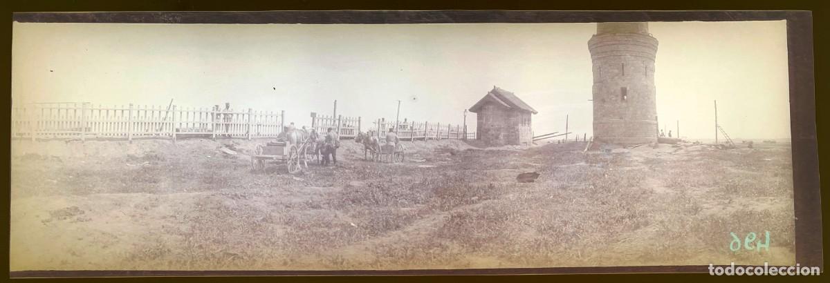 Militaria: Historica fotograf&iacute;a en negativo de la guerra ruso-japonesa 1904 1905, Manchuria, antigua y original