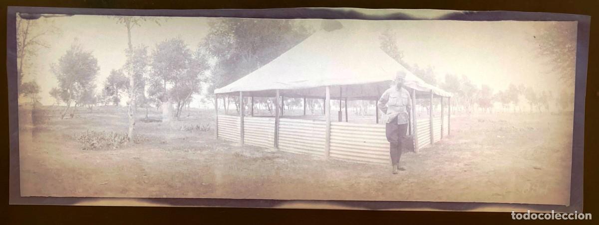 Militaria: Historica fotograf&iacute;a en negativo de la guerra ruso-japonesa 1904 1905, Manchuria, antigua y original