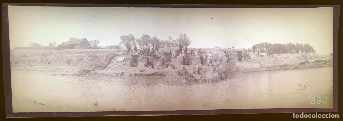 Militaria: Historica fotograf&iacute;a en negativo de la guerra ruso-japonesa 1904 1905, Manchuria, antigua y original