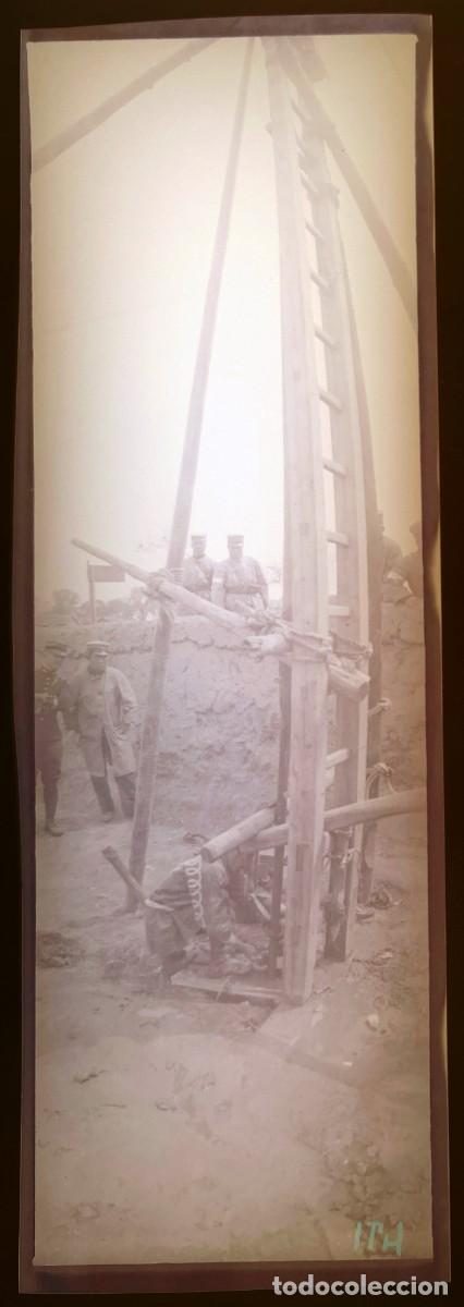 Militaria: Historica fotograf&iacute;a en negativo de la guerra ruso-japonesa 1904 1905, Manchuria, antigua y original