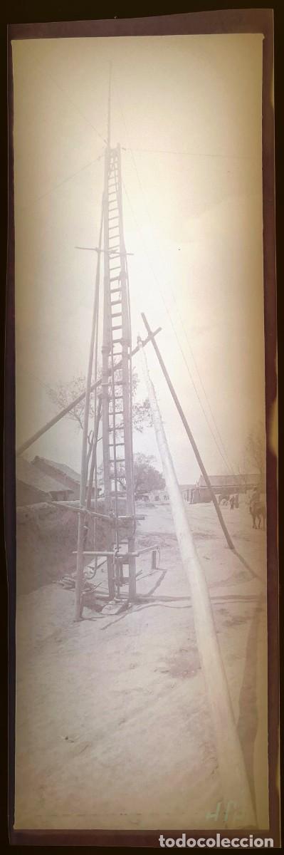 Militaria: Historica fotograf&iacute;a en negativo de la guerra ruso-japonesa 1904 1905, Manchuria, antigua y original