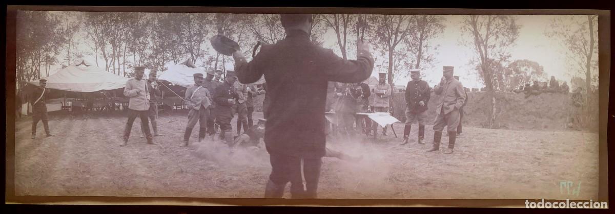 Militaria: Historica fotograf&iacute;a en negativo de la guerra ruso-japonesa 1904 1905, Manchuria, antigua y original