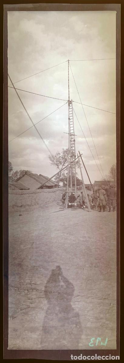 Militaria: Historica fotograf&iacute;a en negativo de la guerra ruso-japonesa 1904 1905, Manchuria, antigua y original
