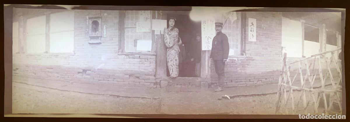 Militaria: Historica fotograf&iacute;a en negativo de la guerra ruso-japonesa 1904 1905, Manchuria, antigua y original