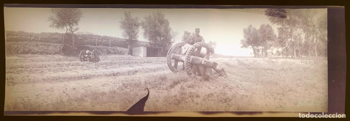 Militaria: Historica fotograf&iacute;a en negativo de la guerra ruso-japonesa 1904 1905, Manchuria, antigua y original