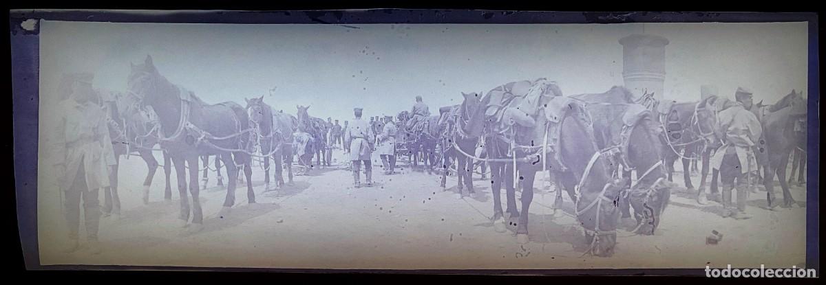 Militaria: Historica fotograf&iacute;a en negativo de la guerra ruso-japonesa 1904 1905, Manchuria, antigua y original