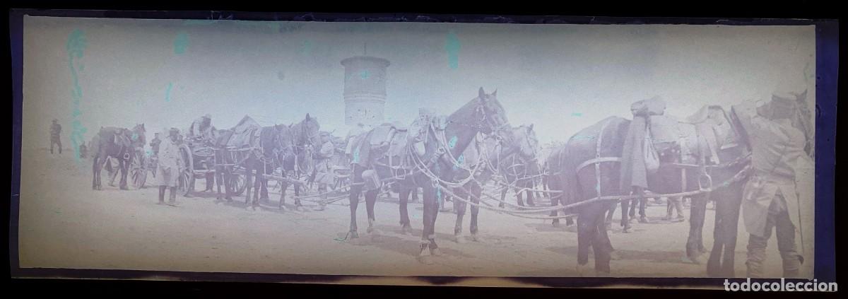 Militaria: Historica fotograf&iacute;a en negativo de la guerra ruso-japonesa 1904 1905, Manchuria, antigua y original