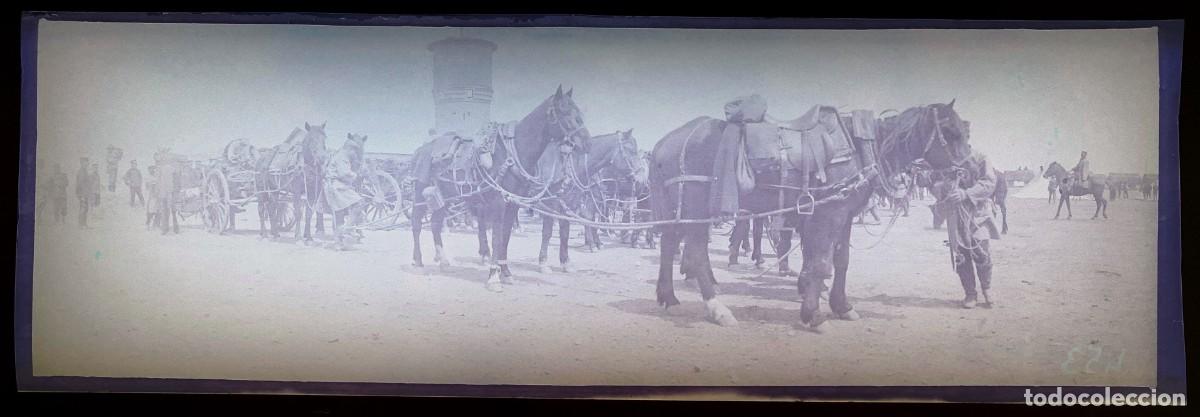 Militaria: Historica fotograf&iacute;a en negativo de la guerra ruso-japonesa 1904 1905, Manchuria, antigua y original