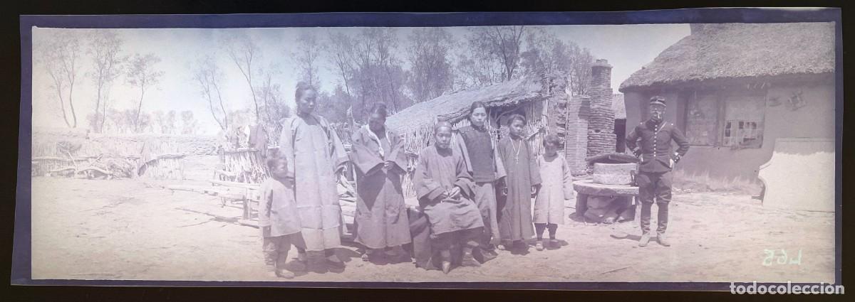 Militaria: Historica fotograf&iacute;a en negativo de la guerra ruso-japonesa 1904 1905, Manchuria, antigua y original