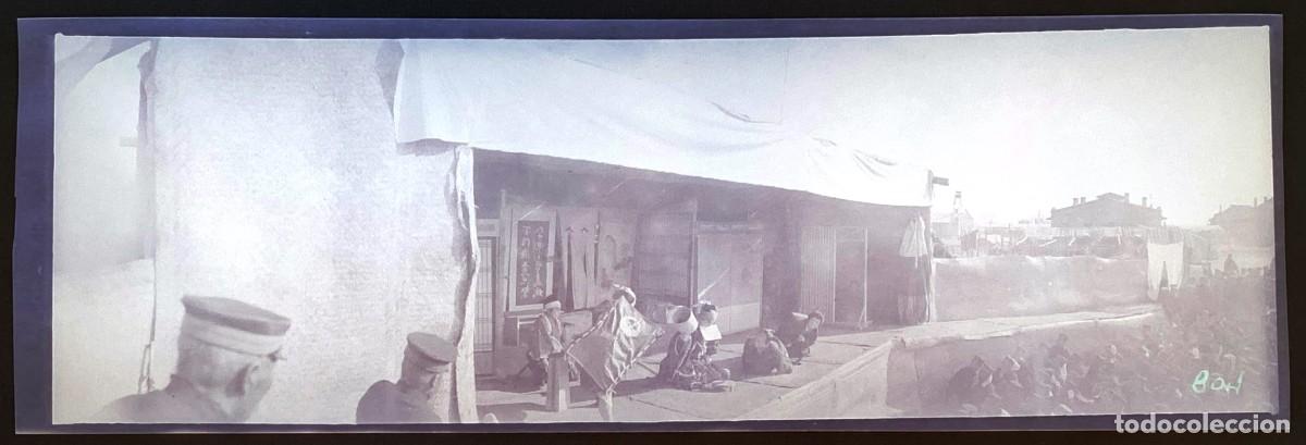 Militaria: Historica fotograf&iacute;a en negativo de la guerra ruso-japonesa 1904 1905, Manchuria, antigua y original