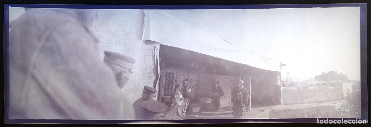 Militaria: Historica fotograf&iacute;a en negativo de la guerra ruso-japonesa 1904 1905, Manchuria, antigua y original