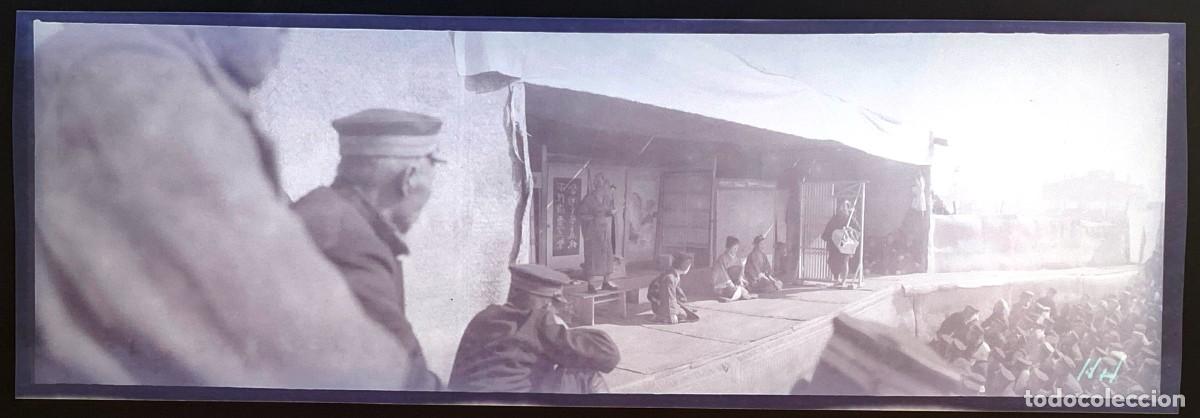 Militaria: Historica fotograf&iacute;a en negativo de la guerra ruso-japonesa 1904 1905, Manchuria, antigua y original