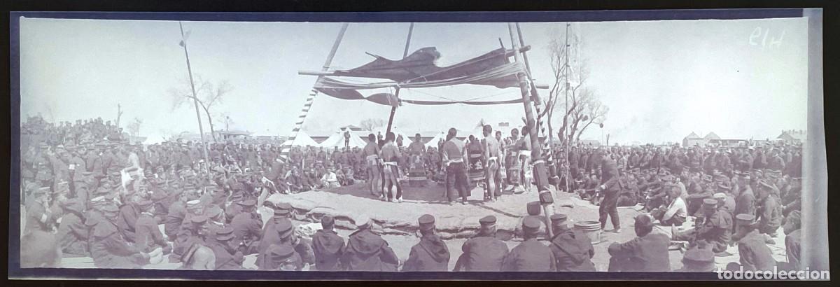 Military Antiques: Historica fotograf&iacute;a en negativo de la guerra ruso-japonesa 1904 1905, Manchuria, antigua y original