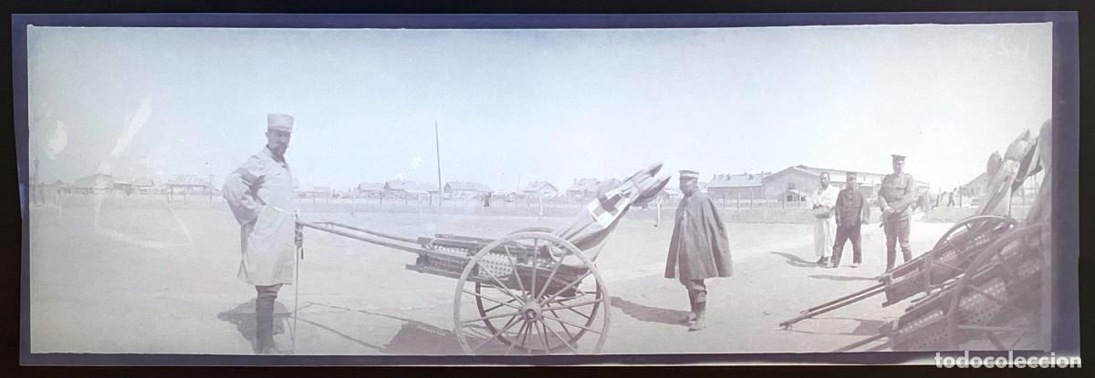 Military Antiques: Historica fotograf&iacute;a en negativo de la guerra ruso-japonesa 1904 1905, Manchuria, antigua y original