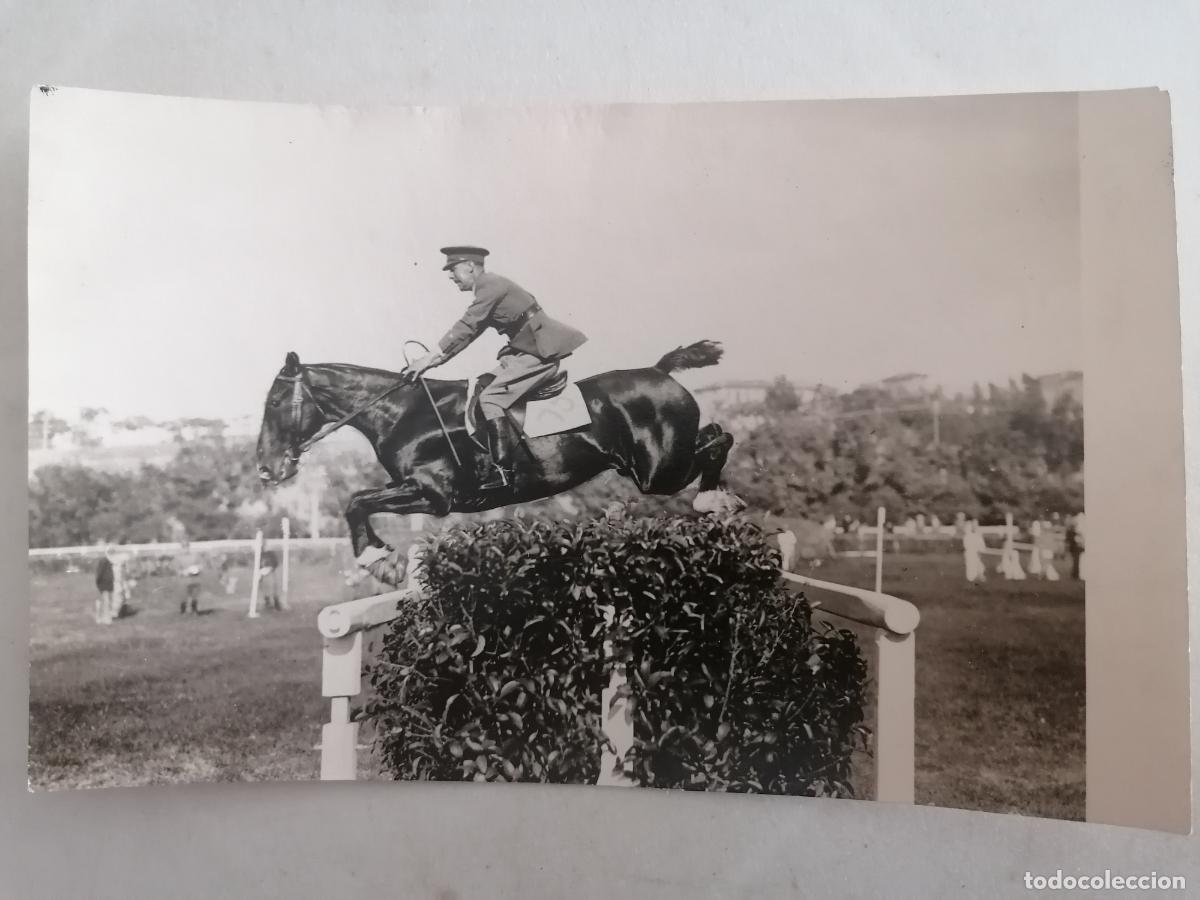 Militaria: FOTOGRAFIA CONCURSO HIPICO, SALTO DEL SETO, MEDIDAS 16,5 X 10,5 CM