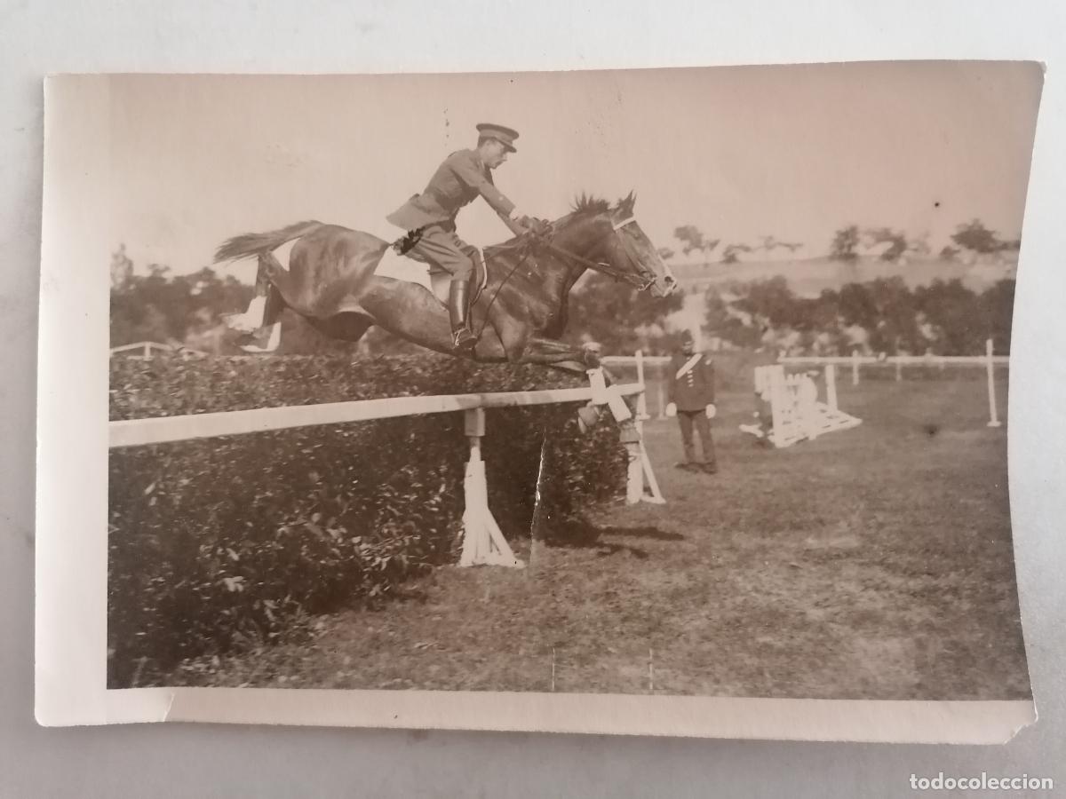 Militaria: FOTOGRAFIA CONCURSO HIPICO, SALTO DEL SETO, MEDIDAS 16,5 X 11 CM, FOTOS RAGEL
