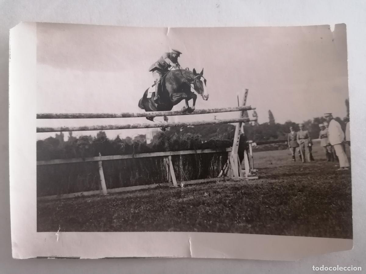 Militaria: FOTOGRAFIA CONCURSO HIPICO, PRUEBA DE POTENCIA, MEDIDAS 16,5 X 11,5 CM